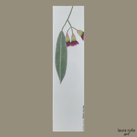 Handmade Original 'Flowering Gum I' Bookmark