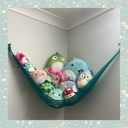 Crochet Toy Hammock - Kids Stuffed Toy Storage - Storage Net