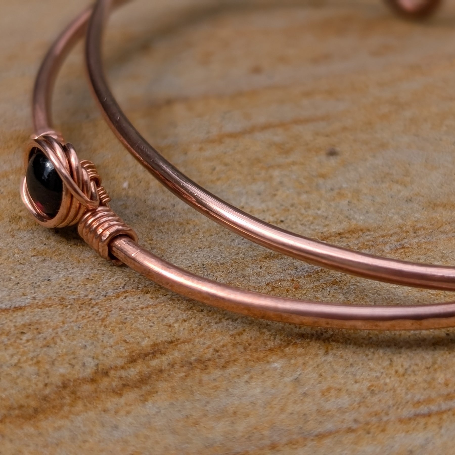 Simple Gemstone Cuff
