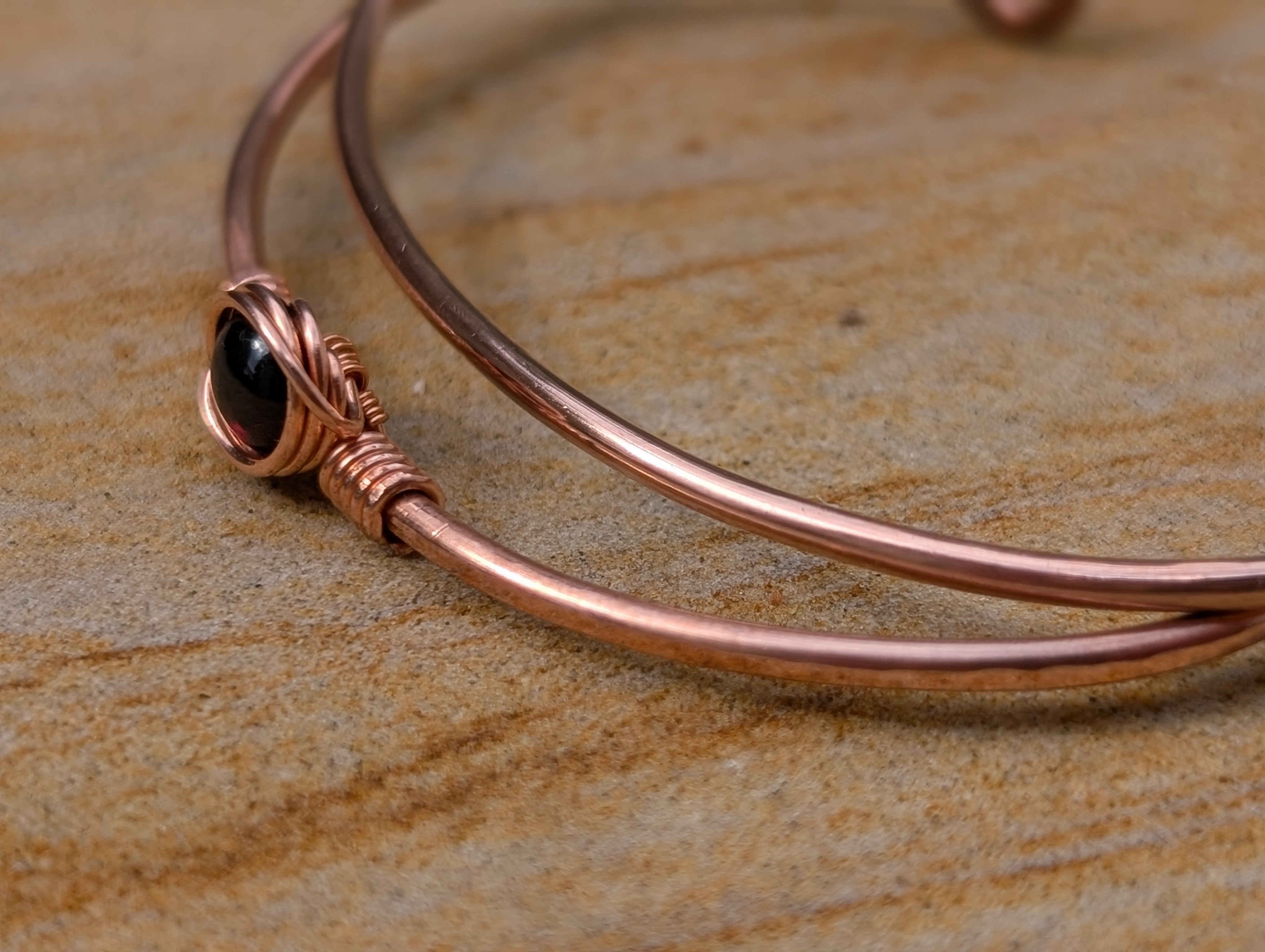 Simple Gemstone Cuff