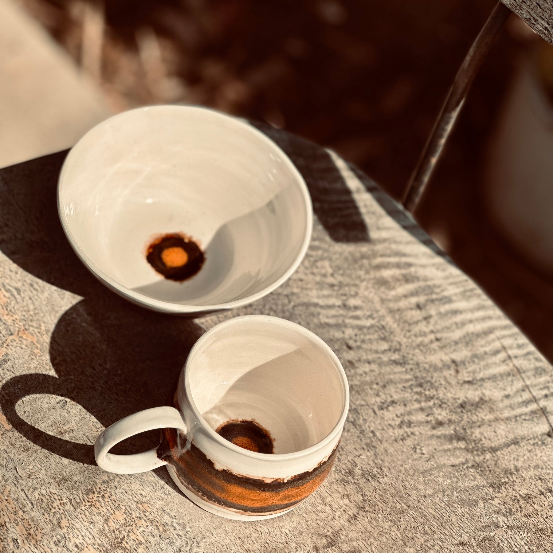 Australian Ceramic Breakfast Set - Burnt Horizon - Australian Pottery
