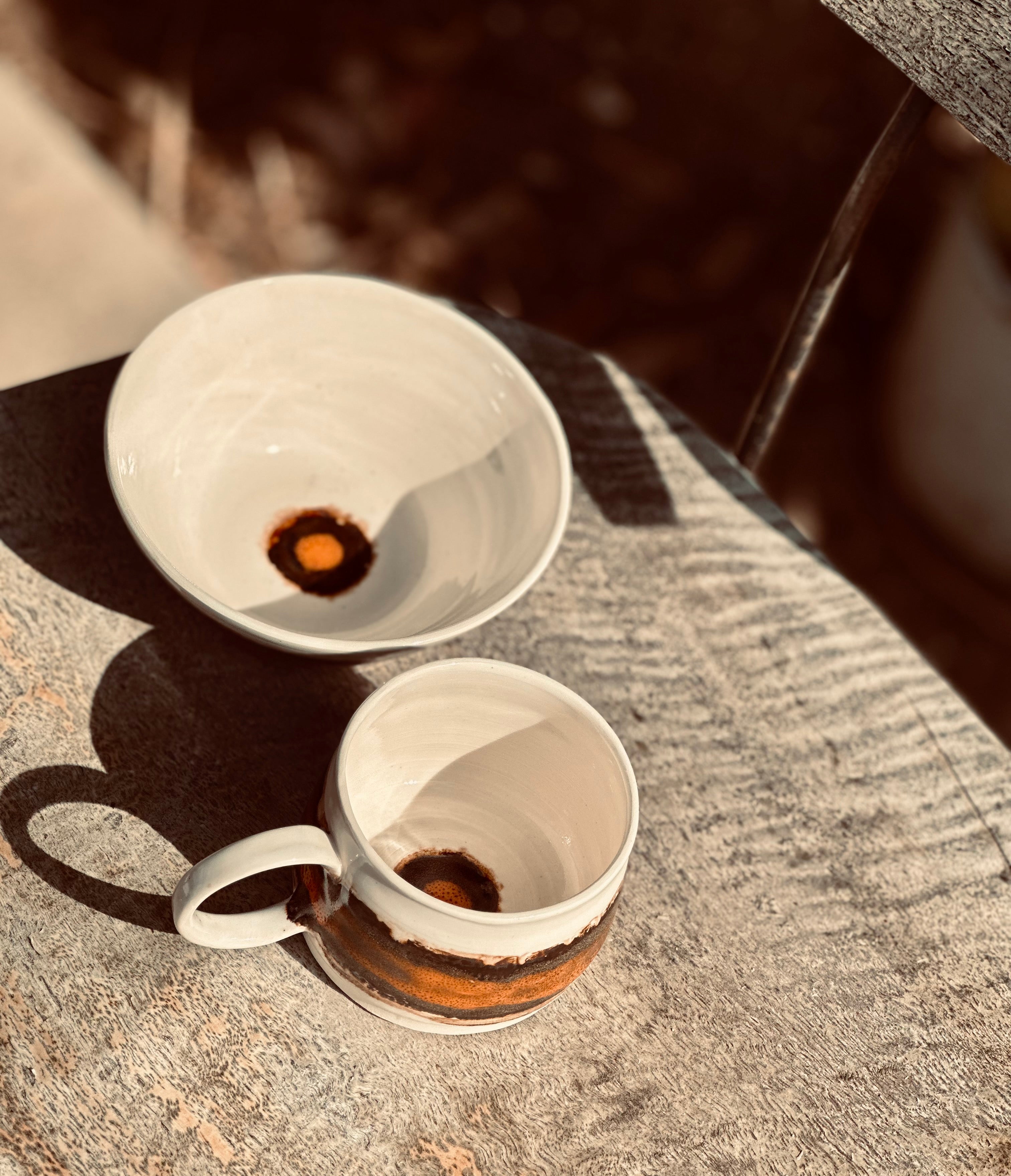 Australian Ceramic Breakfast Set - Burnt Horizon - Australian Pottery