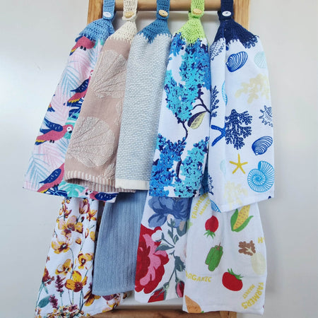 Kitchen Hand Towel | Hanging | Cotton | SINGLE LAYER | 9 Styles - 10-18