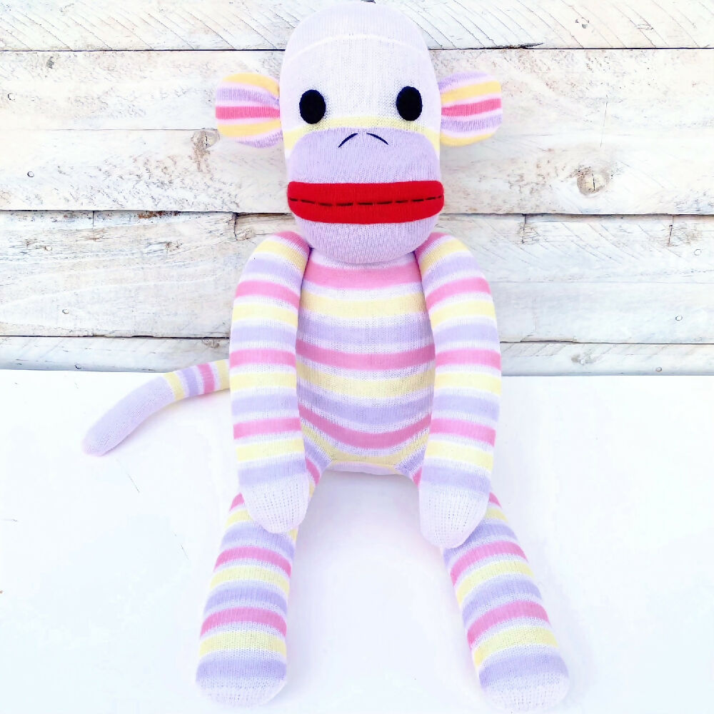 Candy-Sock Monkey-Soft Toy-1