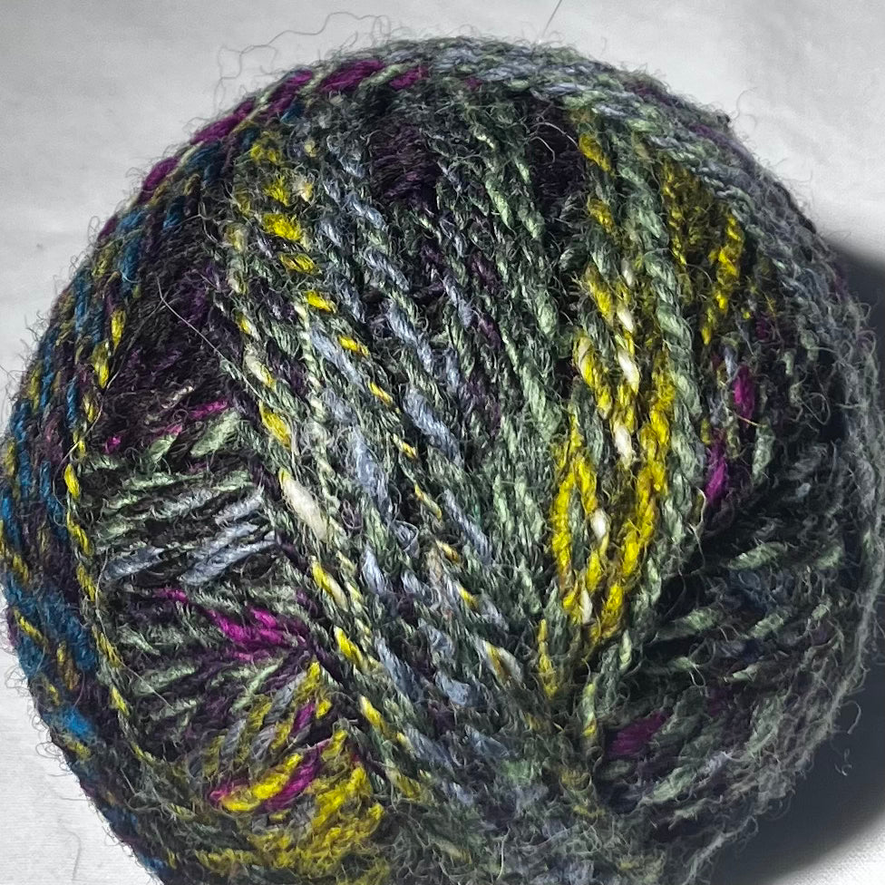 Earth and sky colour combo yarn