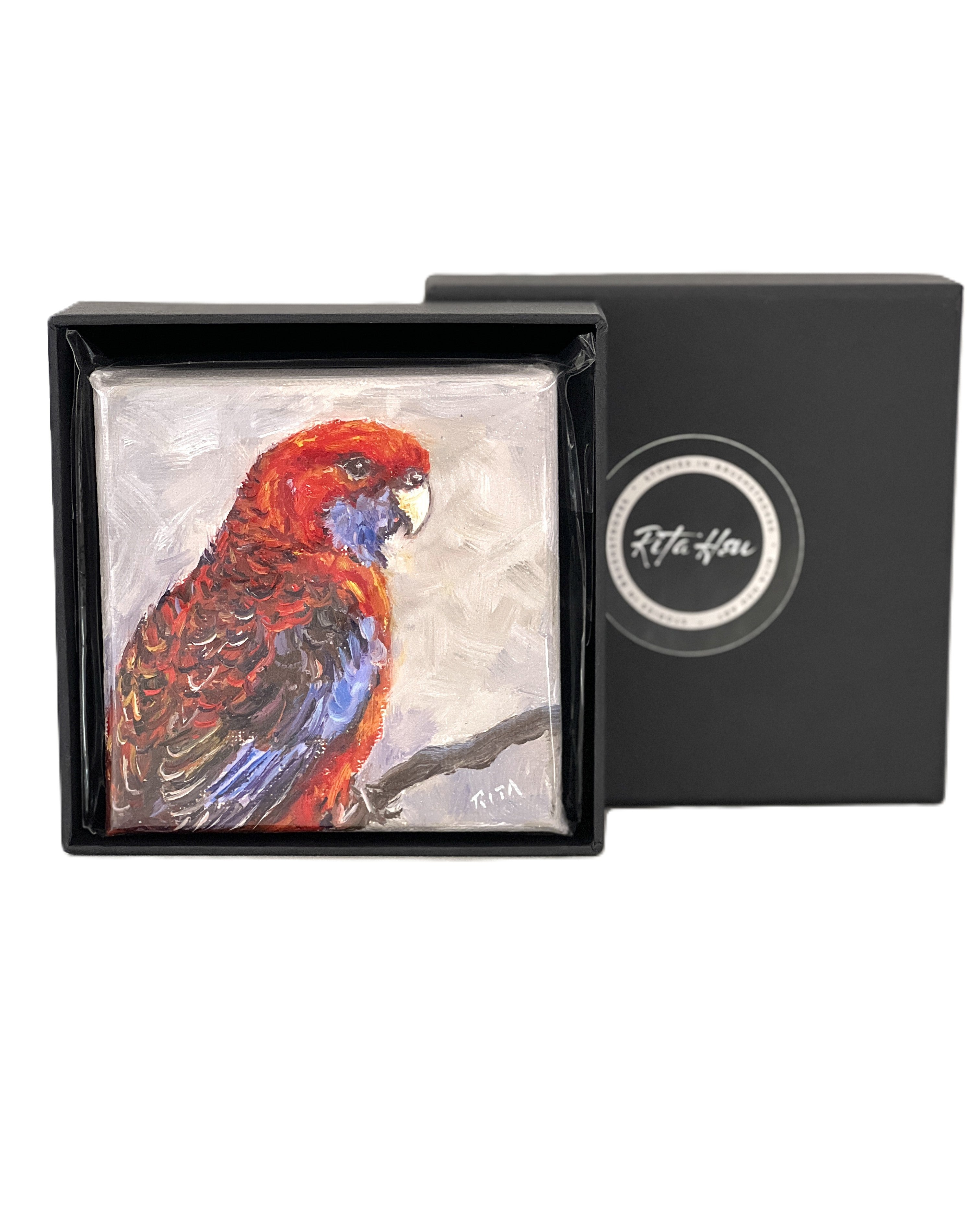 Original Australian Bird Mini Oil Painting