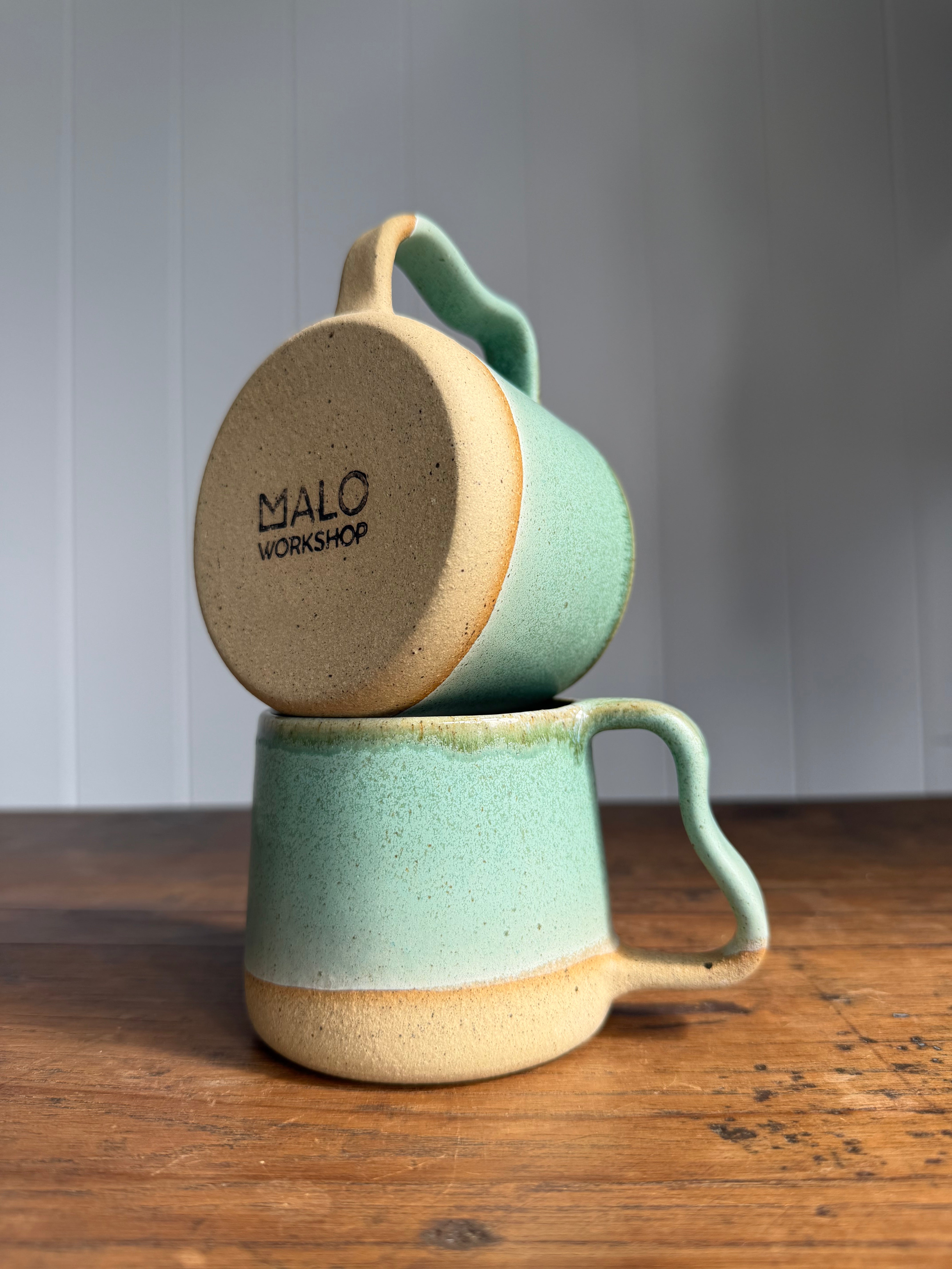 Handmade Ceramic Mug – Sand & Sea Collection