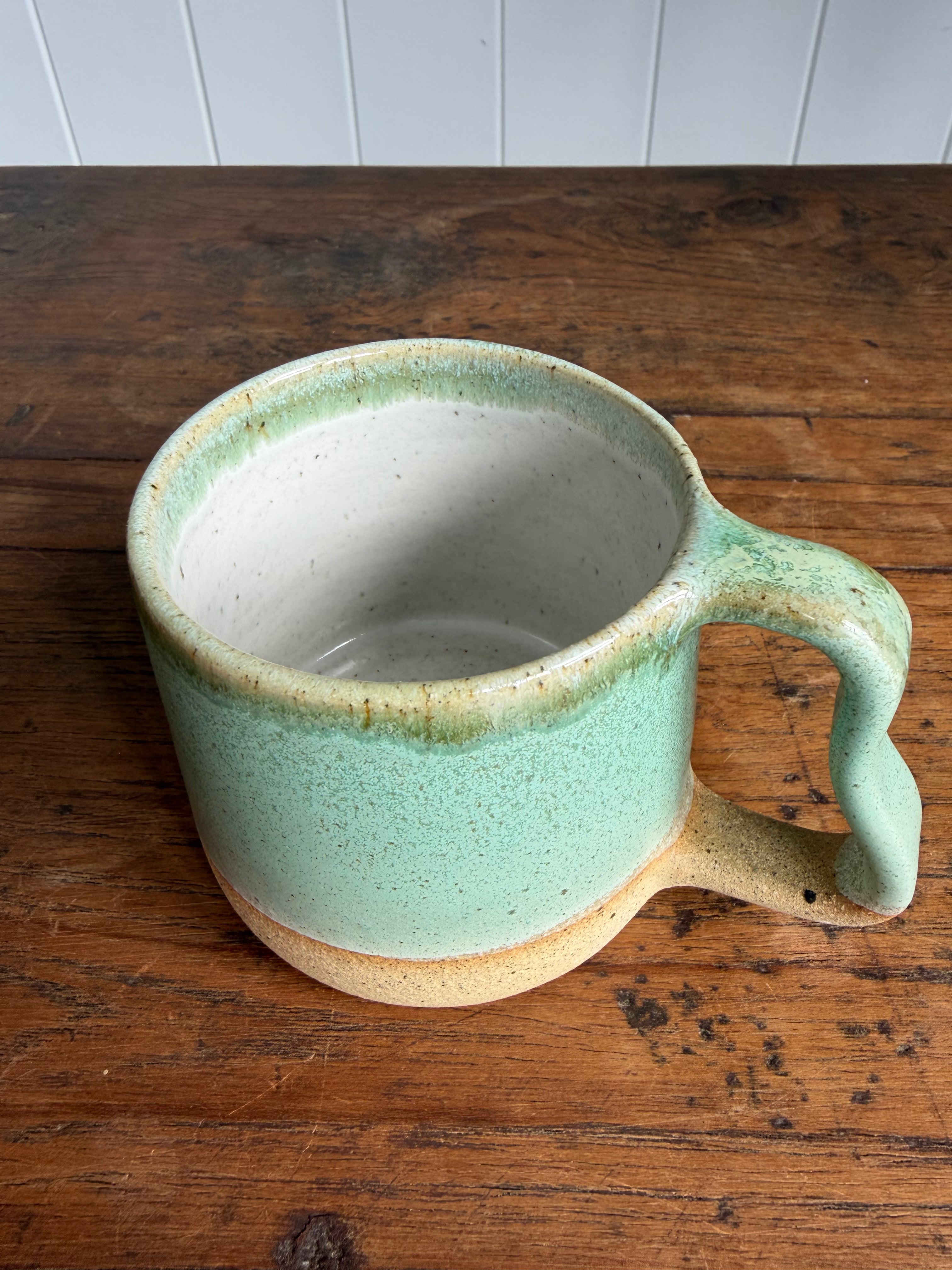 Handmade Ceramic Mug – Sand & Sea Collection