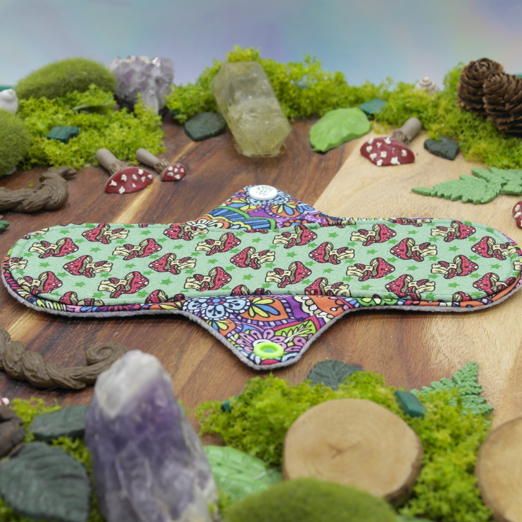 Eco-friendly reusable cloth pad 8" Moderate - Ultimate boho
