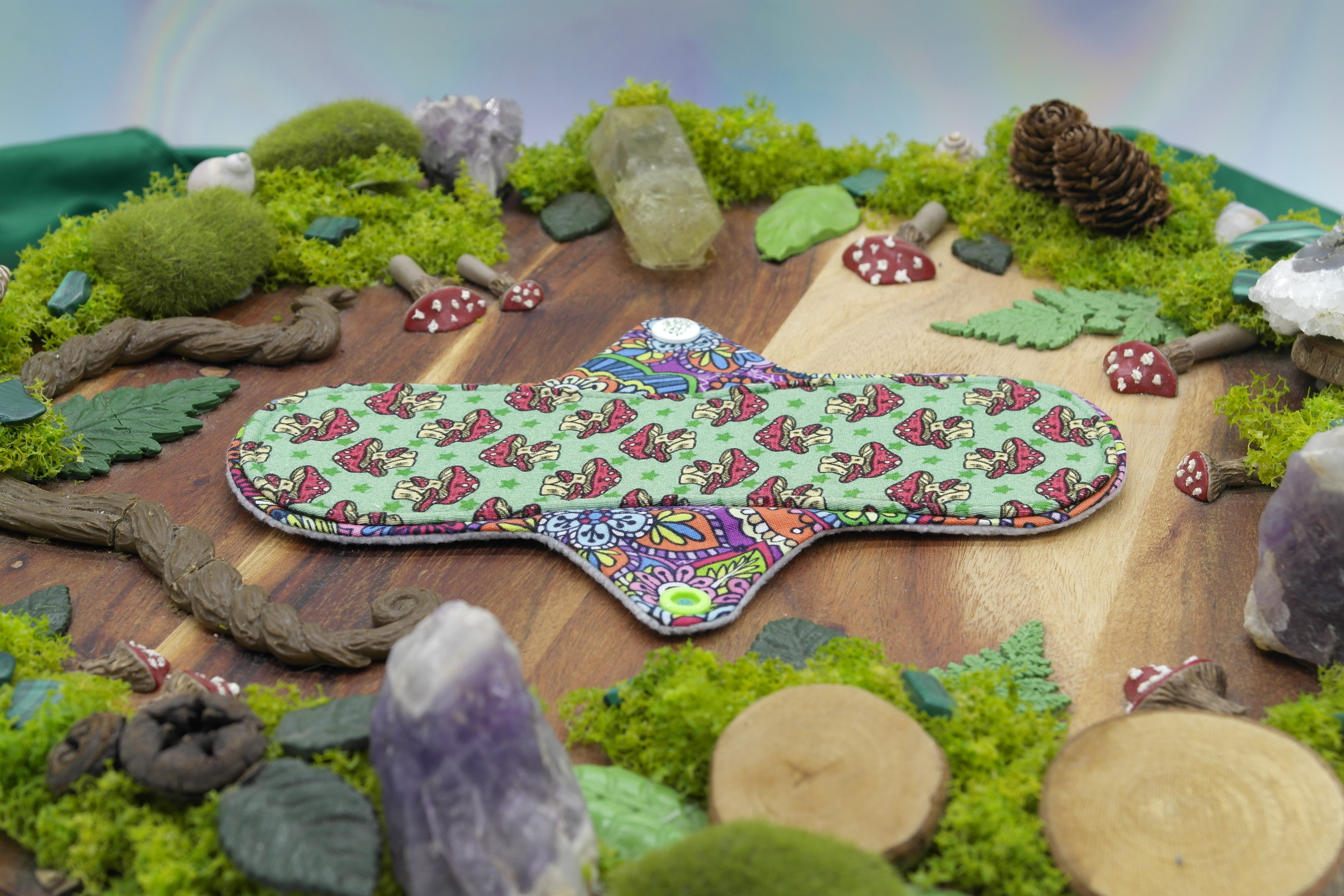 Eco-friendly reusable cloth pad 8" Moderate - Ultimate boho