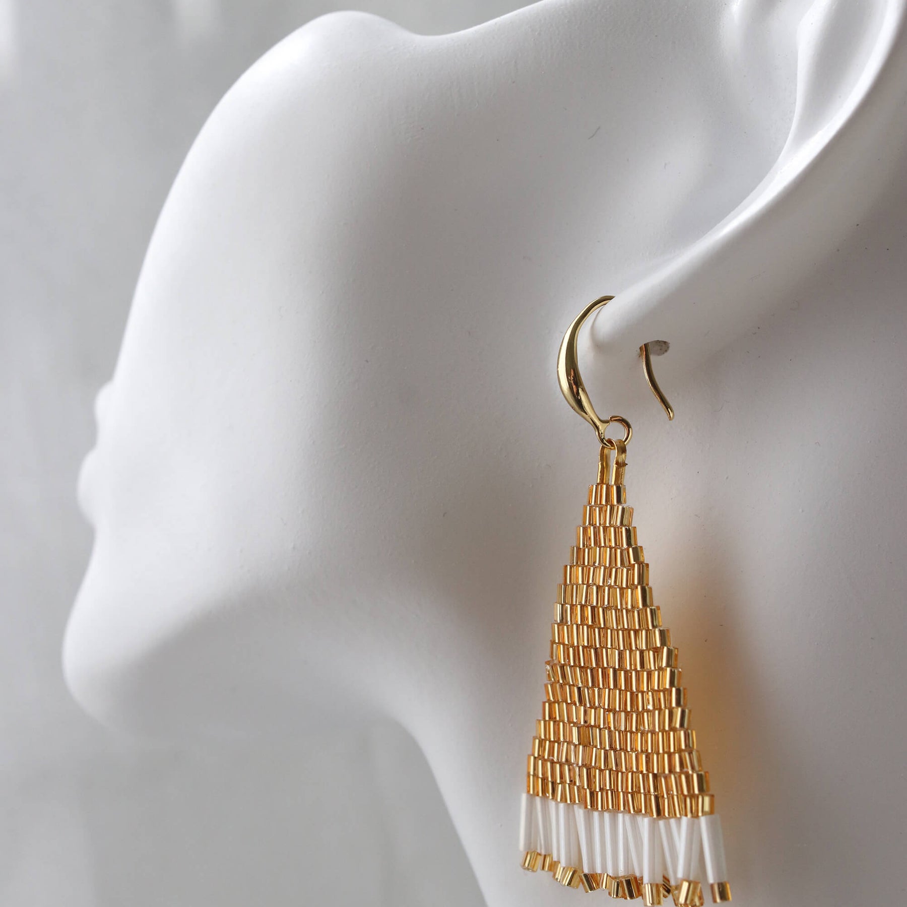 Geometric Woven Earrings