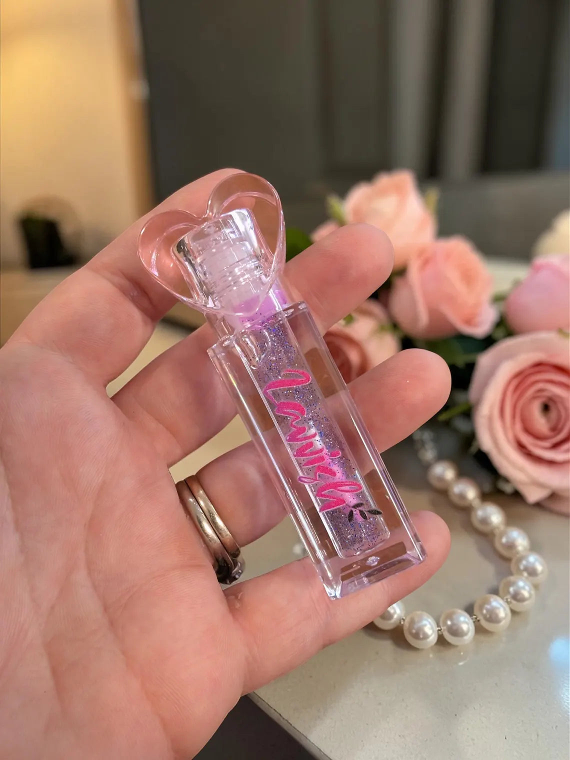 Lavvish Color Changing Lip Gloss • Magic pH Tinted Lip Glaze • Hydrating Cocoa & Shea Butter Lip Oil • Cute Heart Wand Lip Gloss • Gift