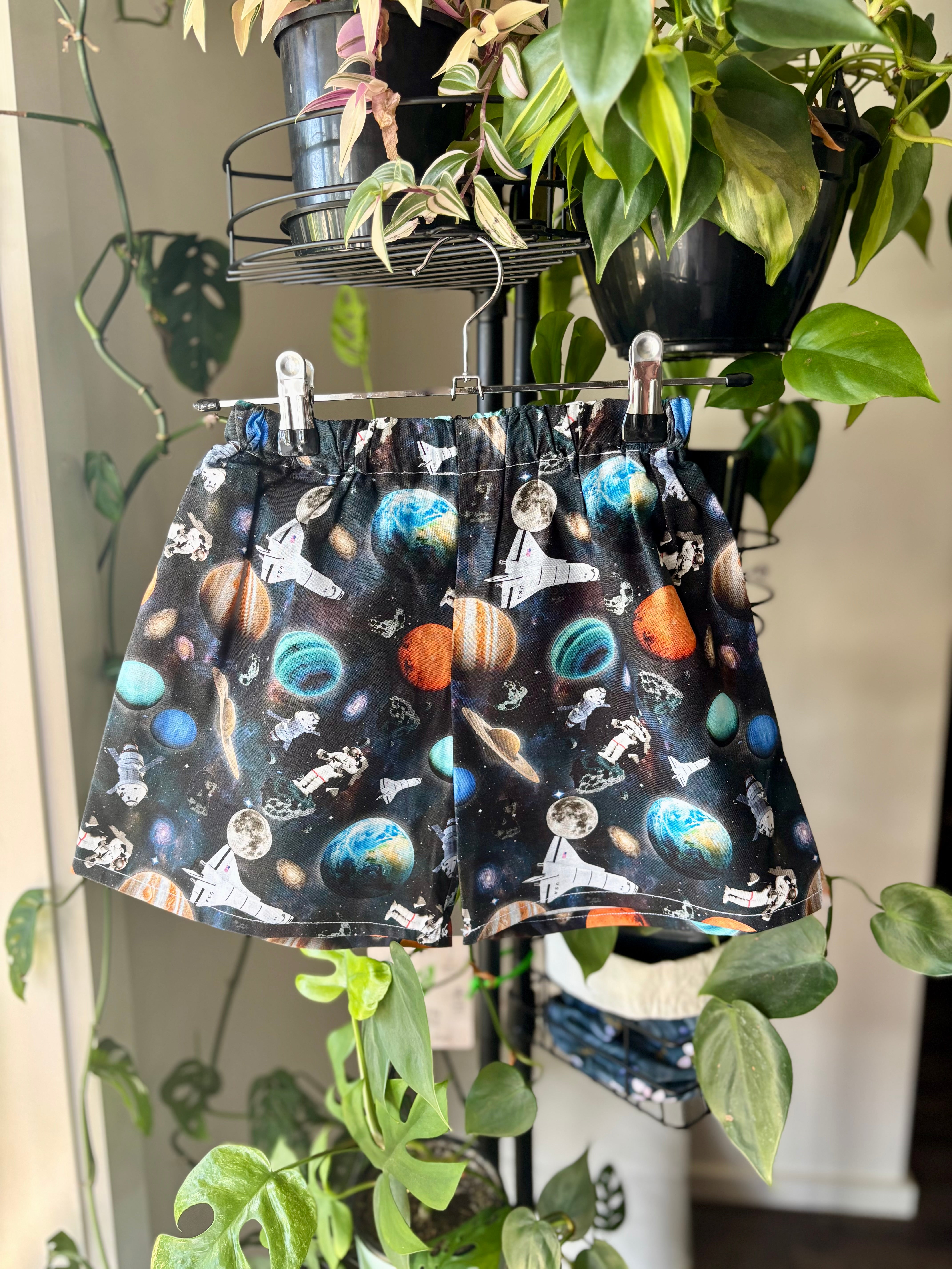 Kids’ Shorts – Size 4 (Space Theme)