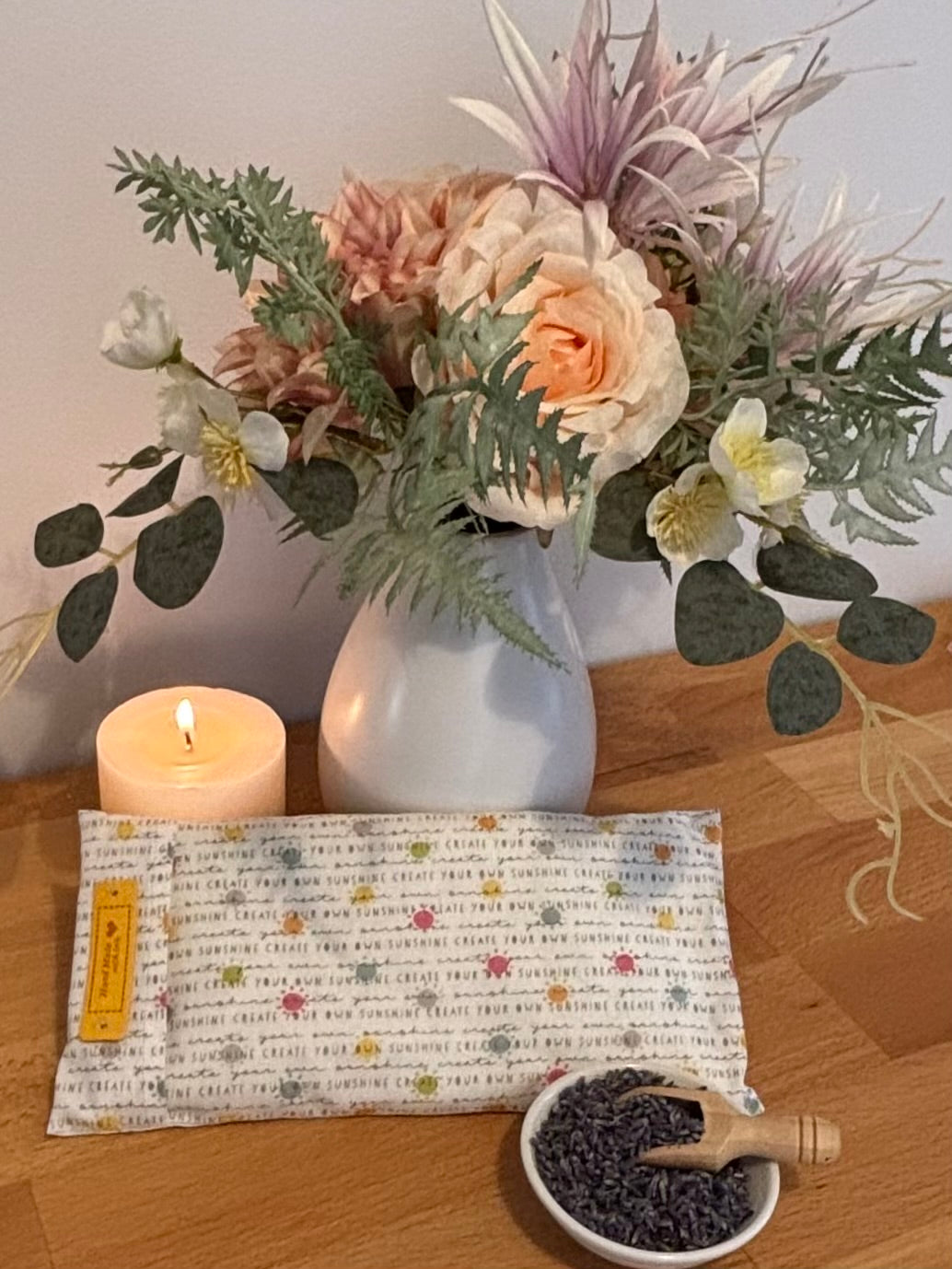 Lavender Eye Pillows with removable pillowcase