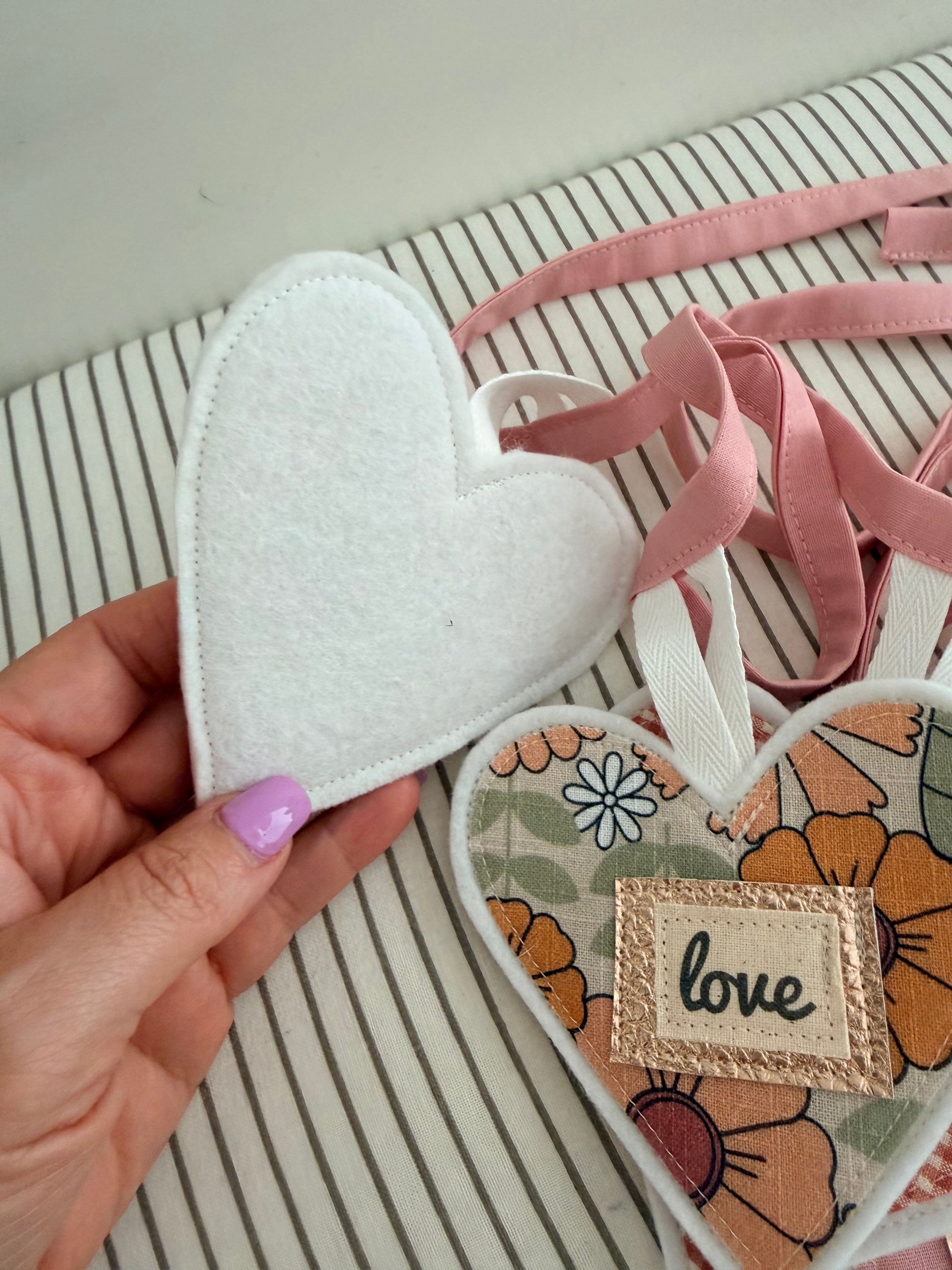 Love Heart Bunting - Retro Floral - Garland - Banner