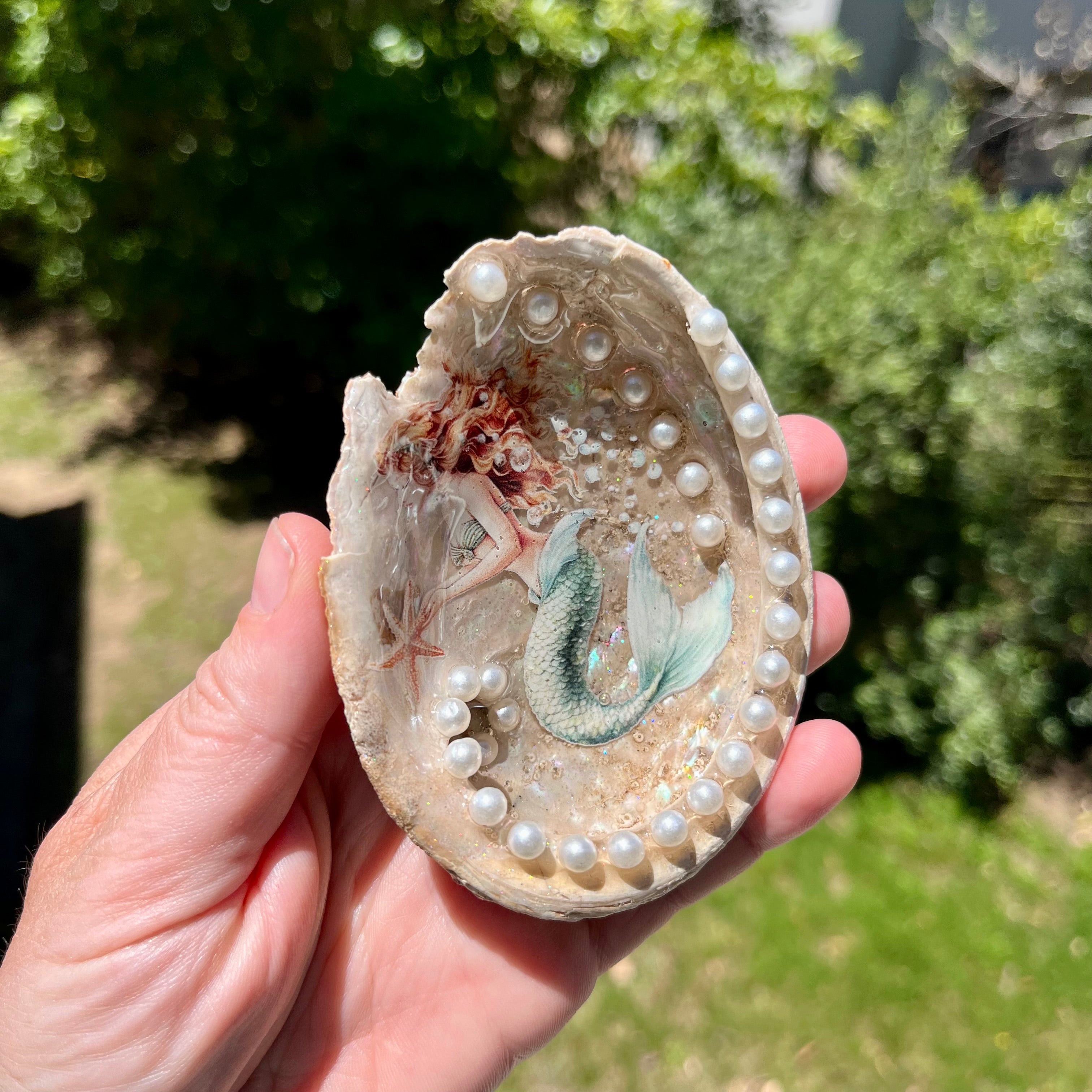Mermaid Shell Trinket Holder Gift