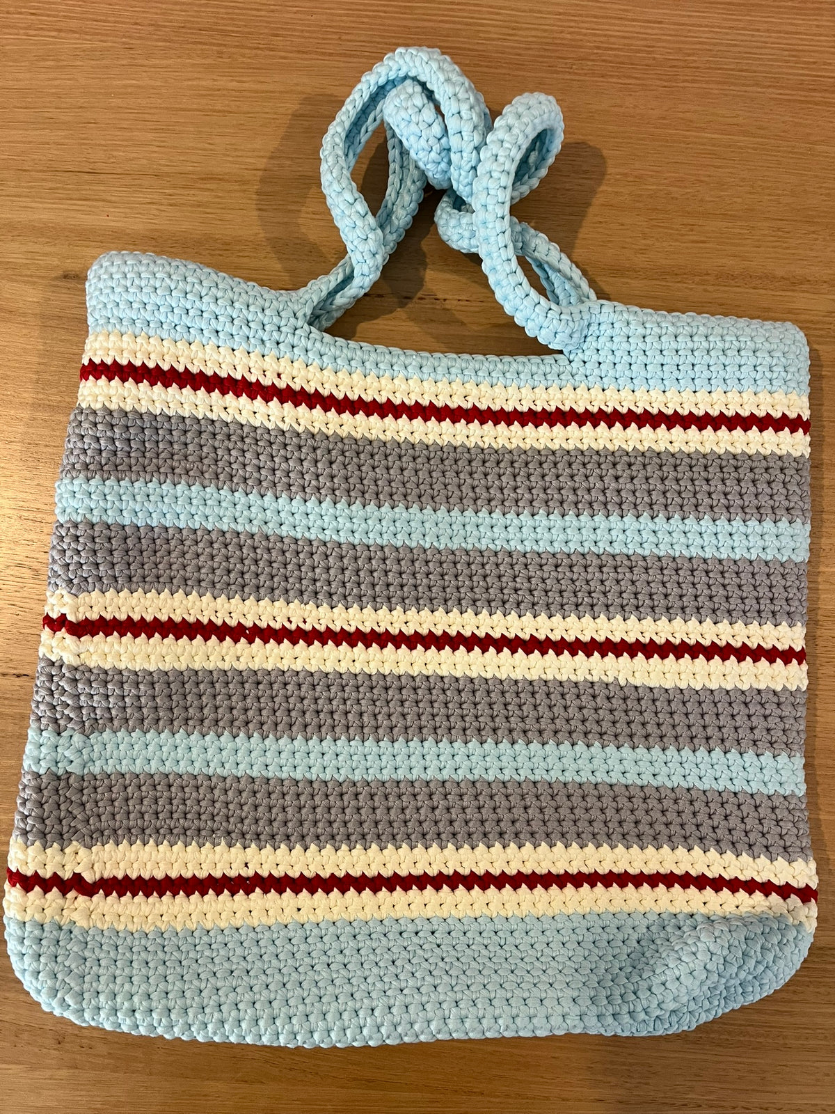The Everyday Crochet Tote Bag - Cloudberry