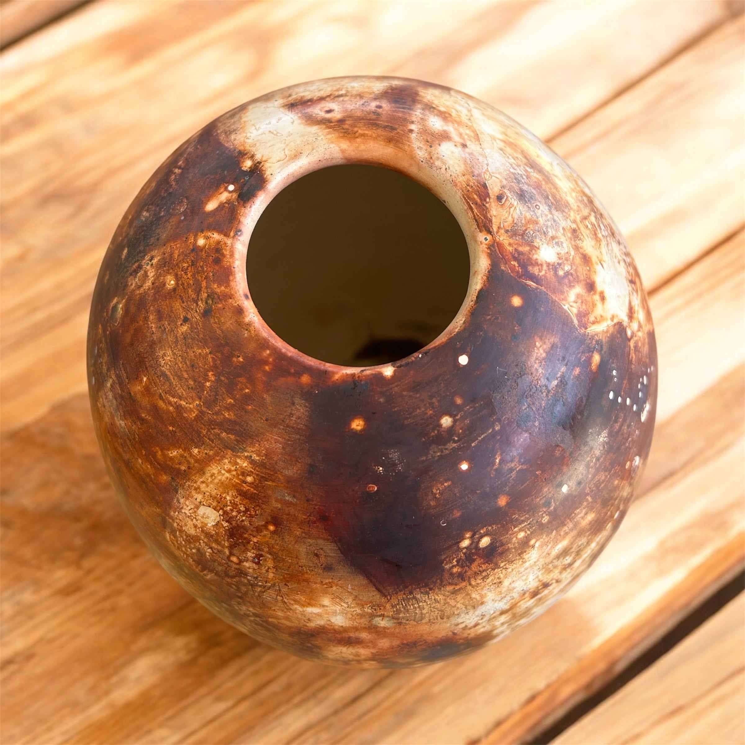 Raku vase