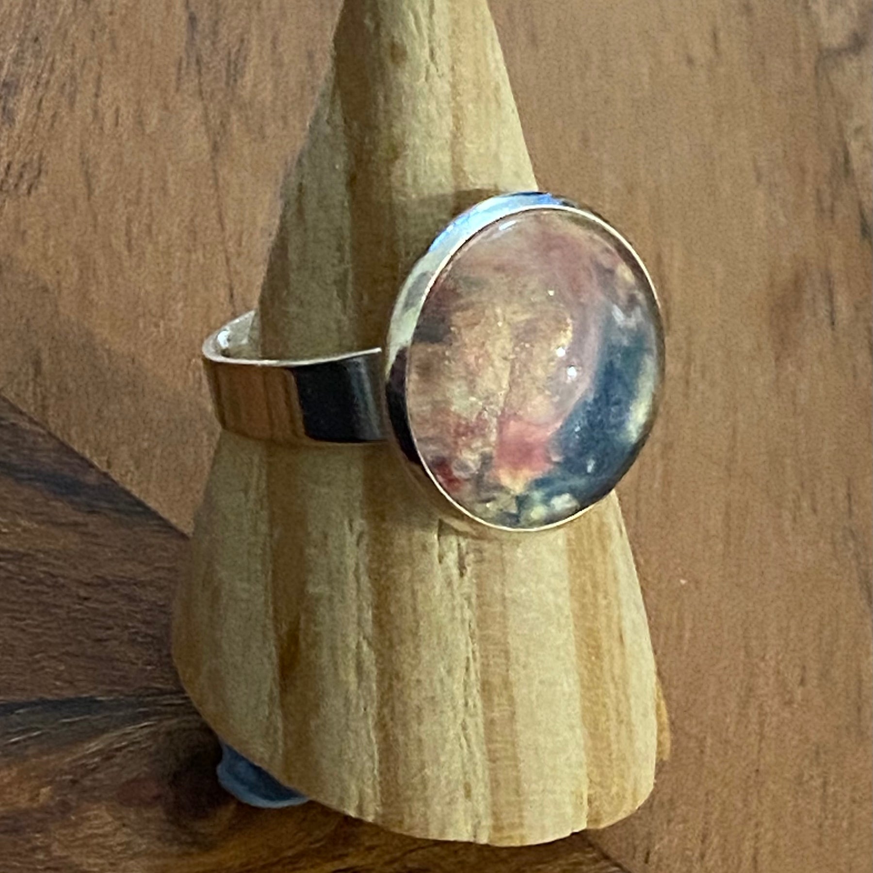 Peach Cloud Ring Handmade - One of a Kind | Handmade Unique Ring
