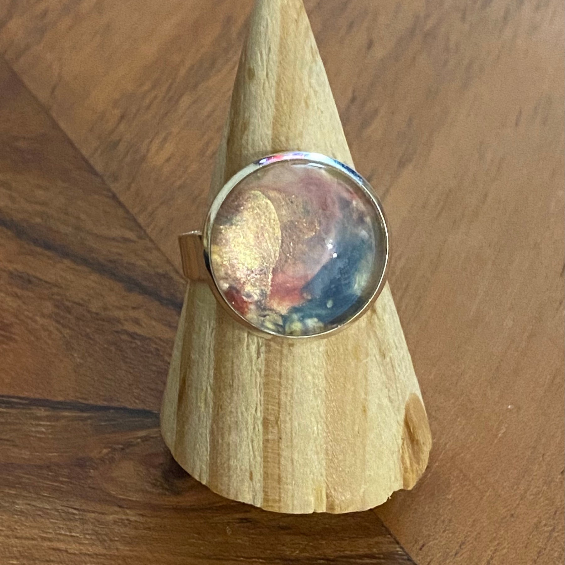 Peach Cloud Ring Handmade - One of a Kind | Handmade Unique Ring
