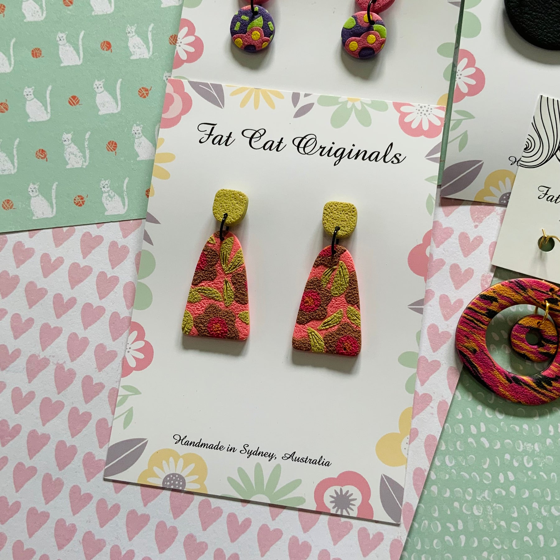 FAT CAT EARRING EDIT 5 | Curated Statement Bundle of 4