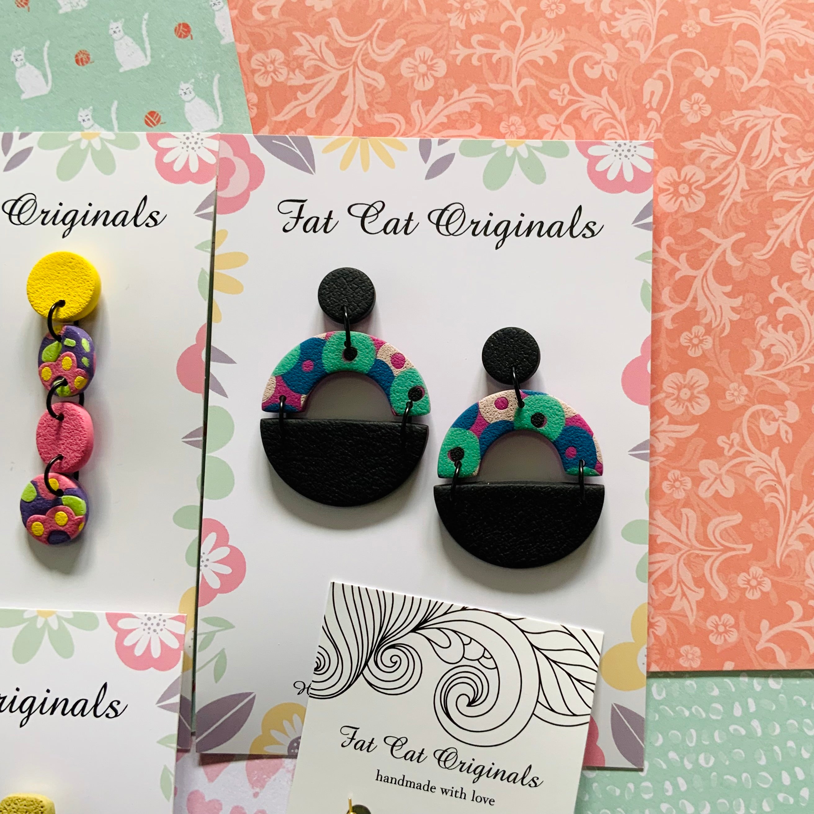 FAT CAT EARRING EDIT 5 | Curated Statement Bundle of 4