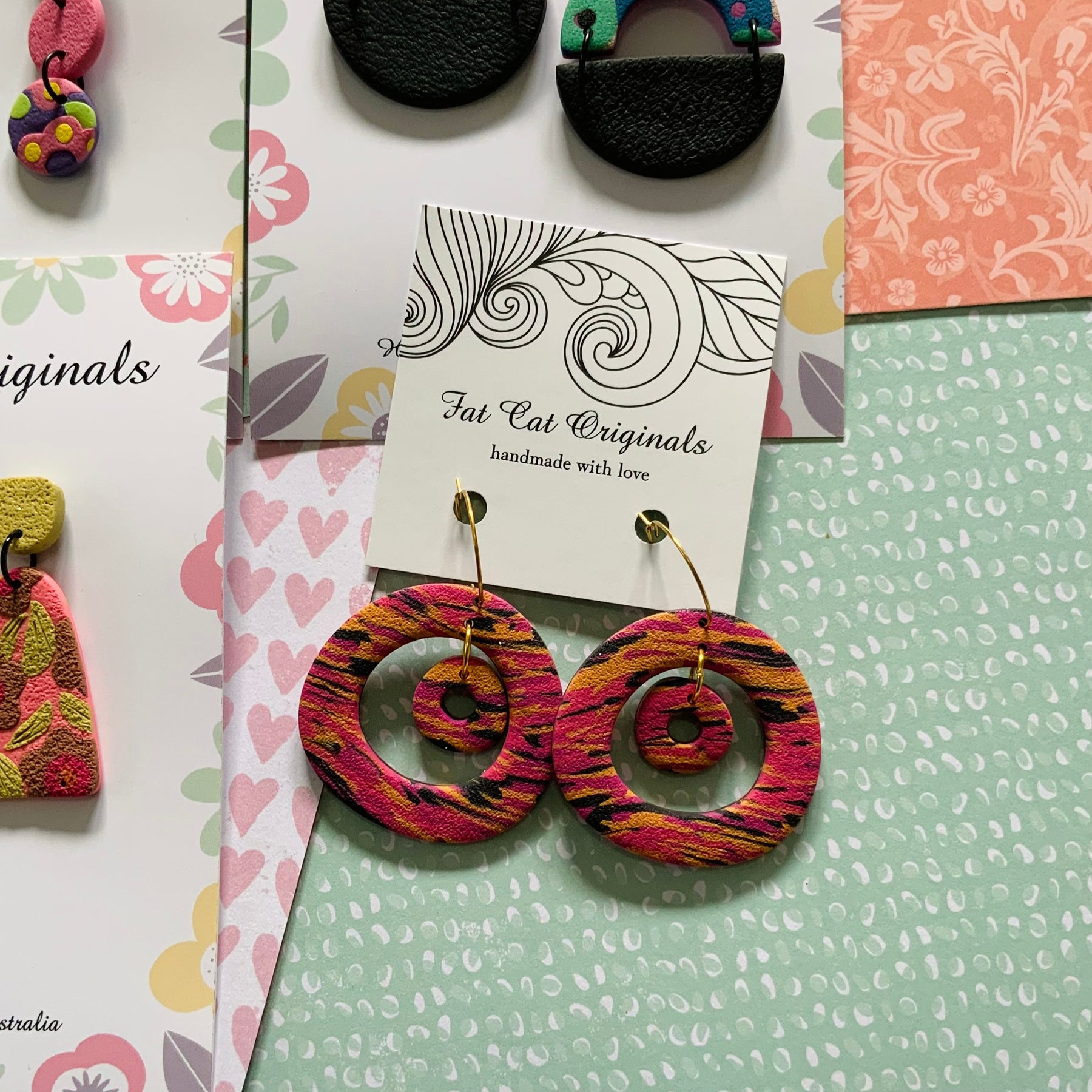 FAT CAT EARRING EDIT 5 | Curated Statement Bundle of 4