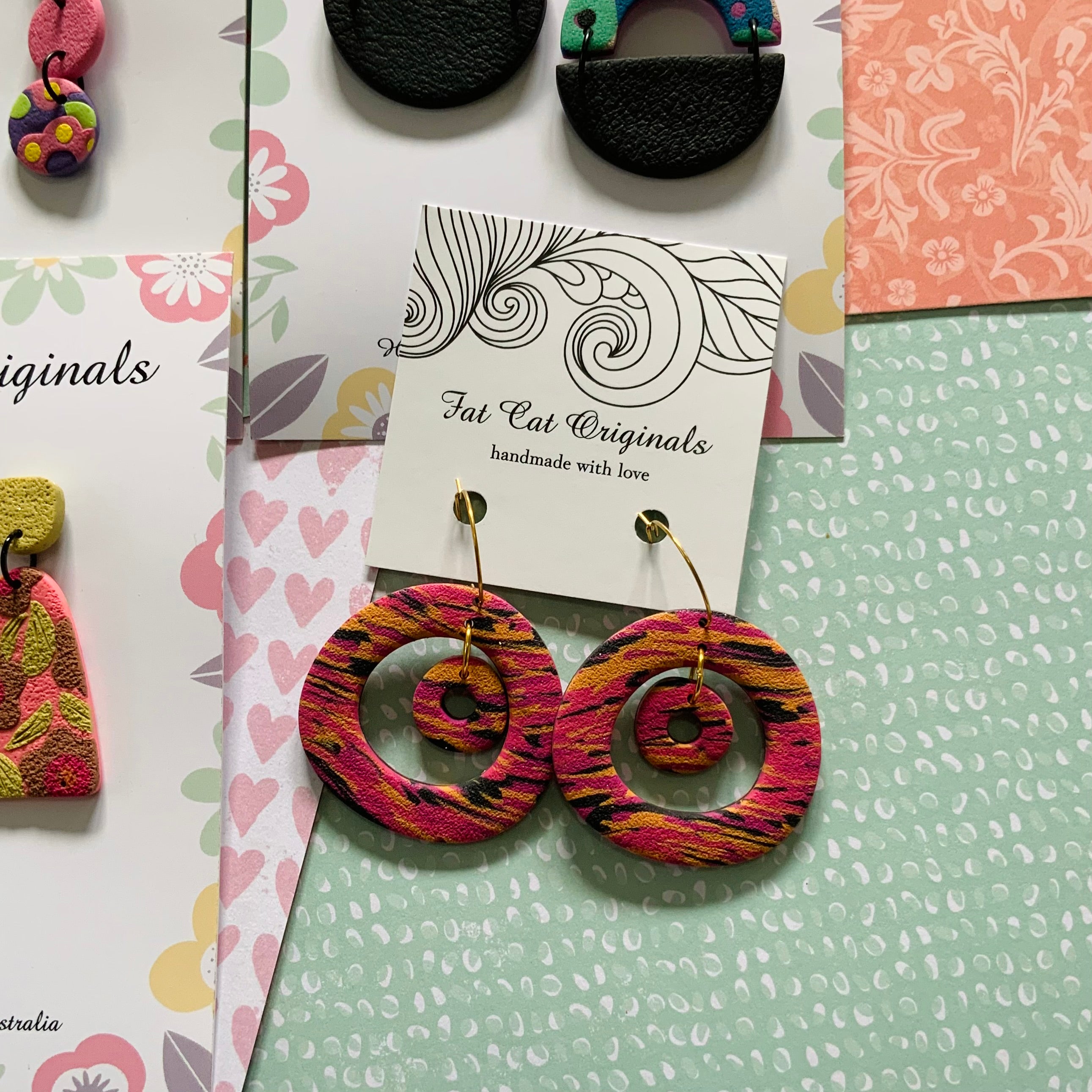 FAT CAT EARRING EDIT 5 | Curated Statement Bundle of 4