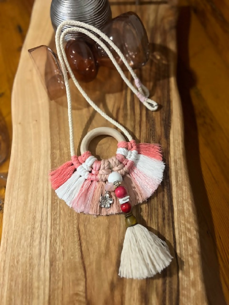 Handcrafted Macrame Fan Necklace