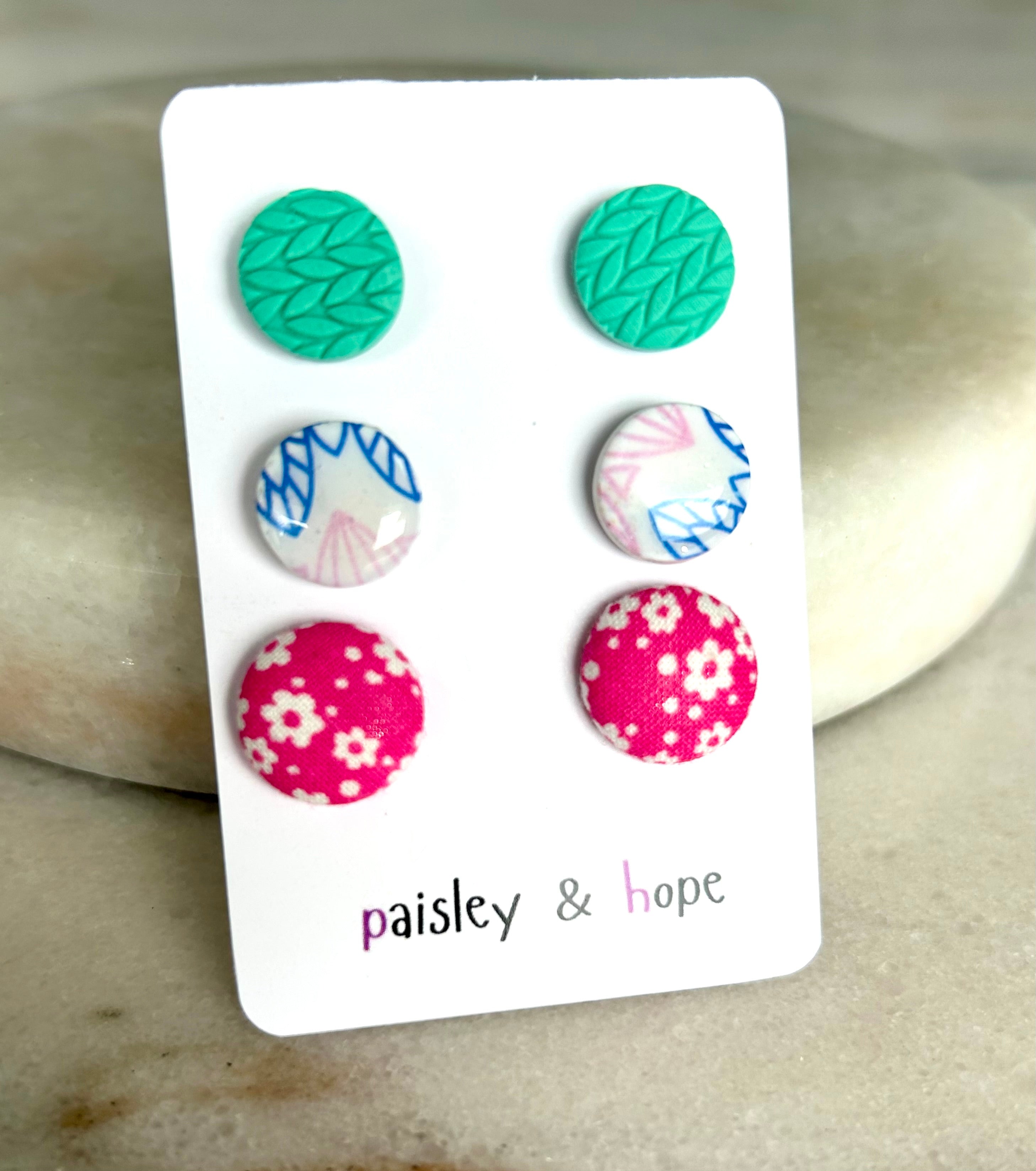 Polymer Clay Stud Pack - Choose design