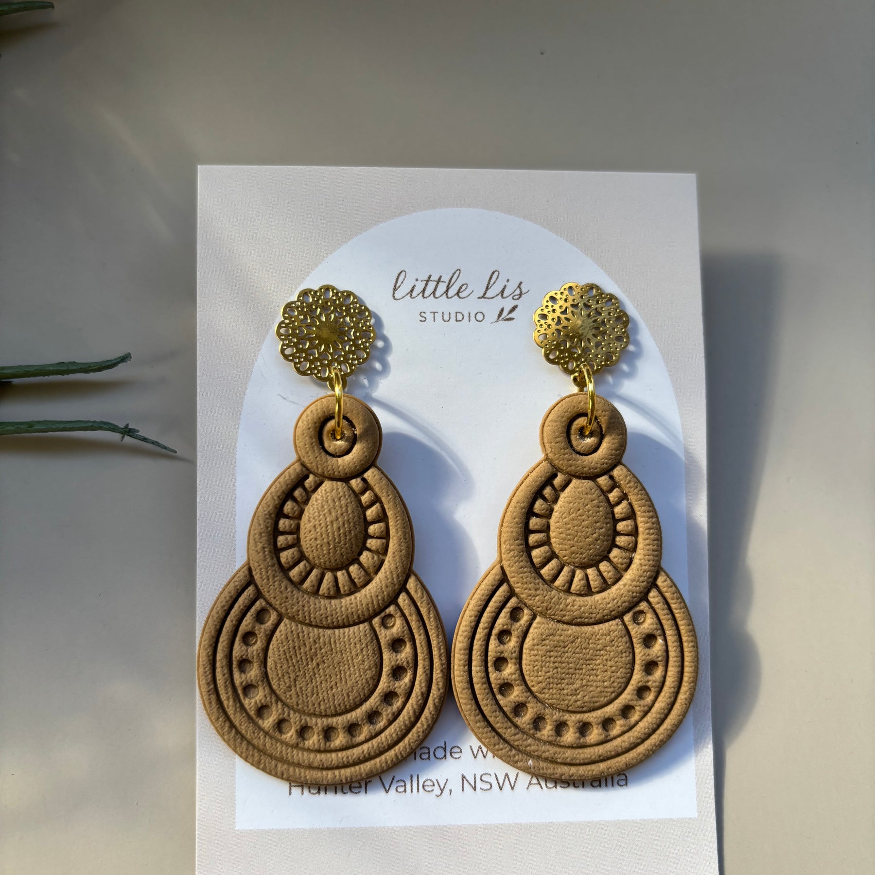 Asha Statement Earrings | Boho Polymer Clay Dangles