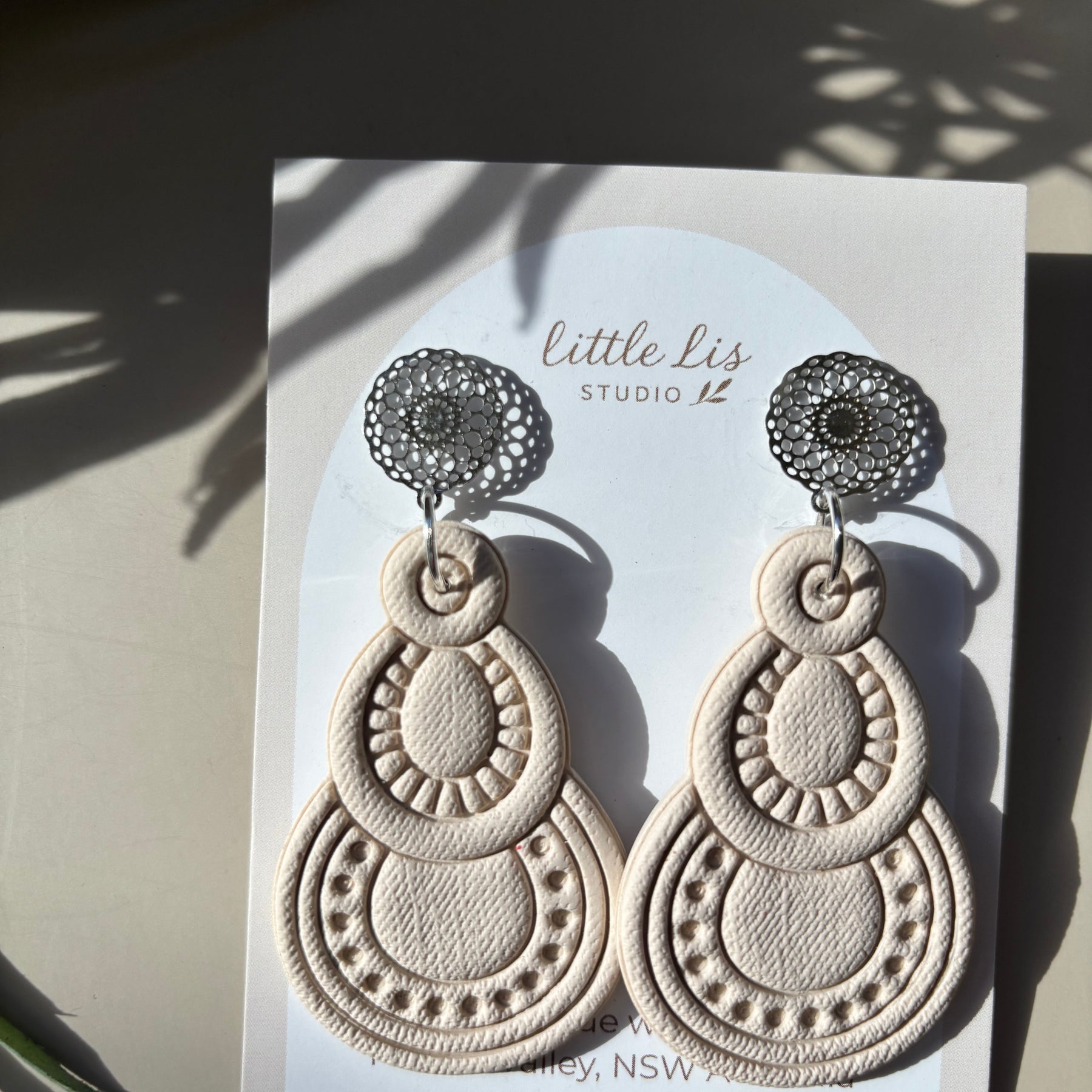 Asha Statement Earrings | Boho Polymer Clay Dangles