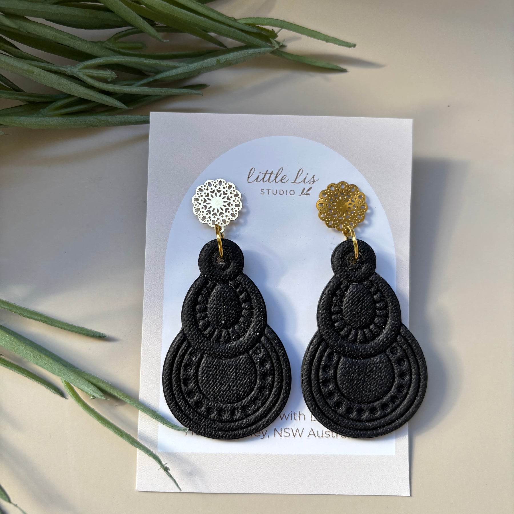 Asha Statement Earrings | Boho Polymer Clay Dangles