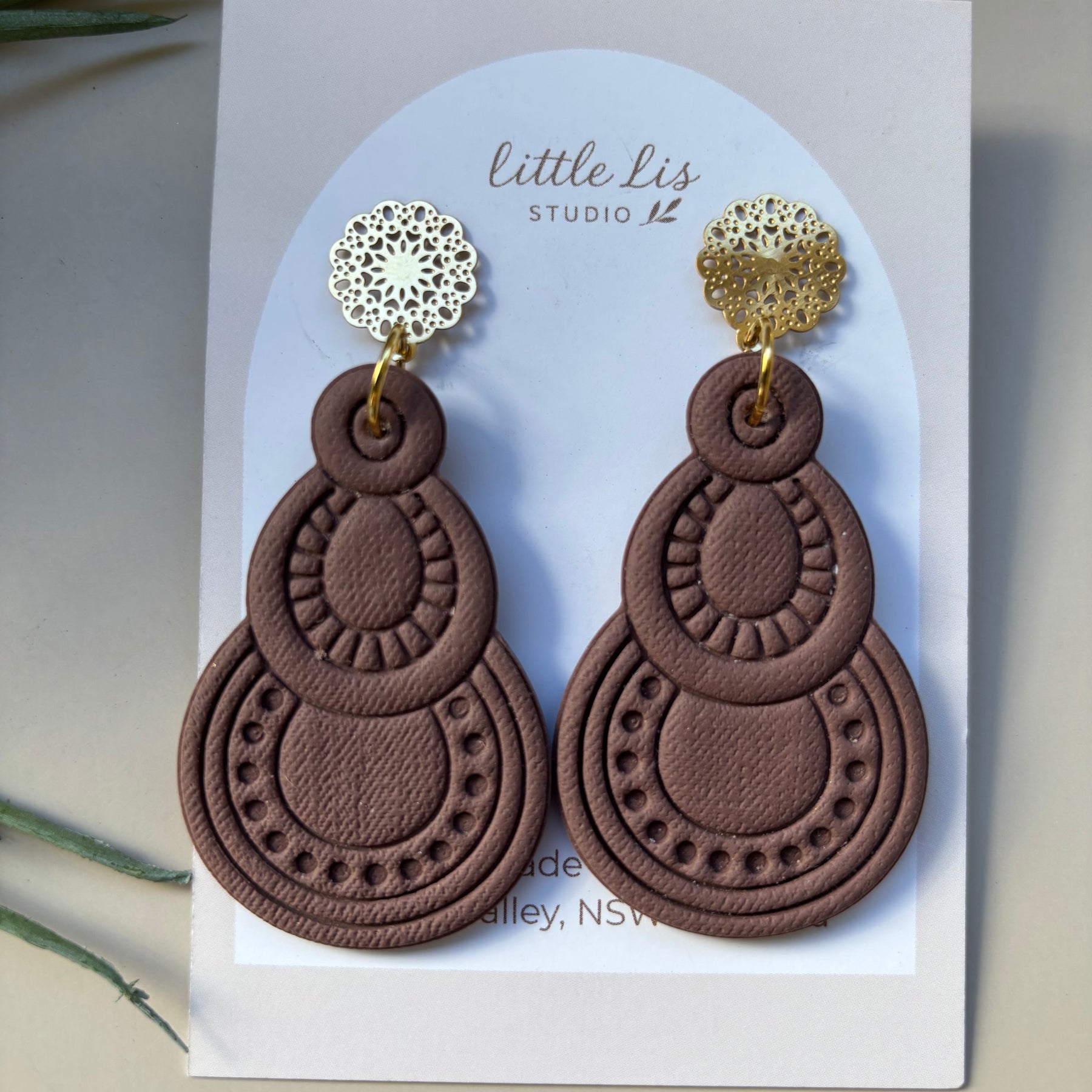 Asha Statement Earrings | Boho Polymer Clay Dangles