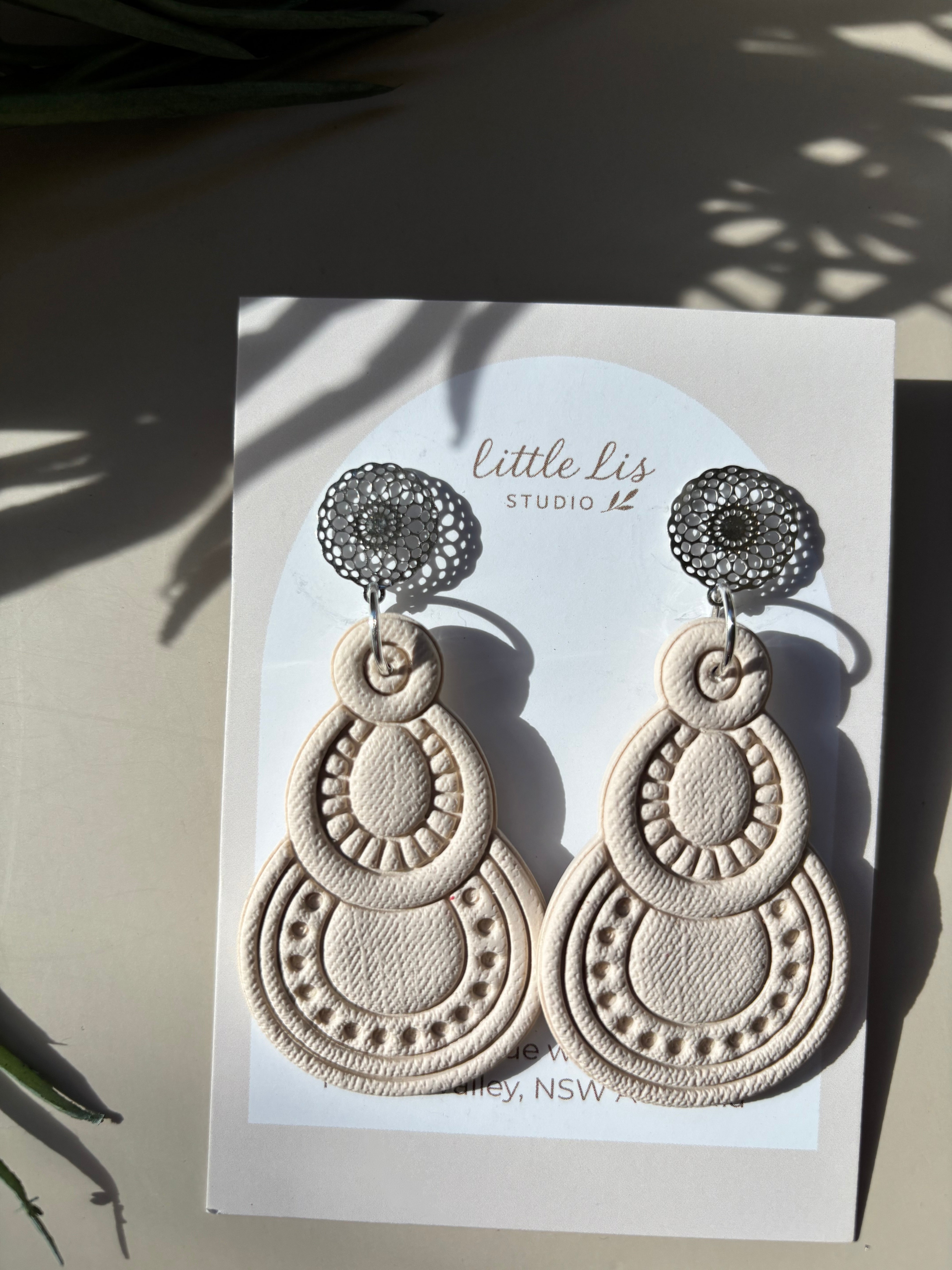 Asha Statement Earrings | Boho Polymer Clay Dangles