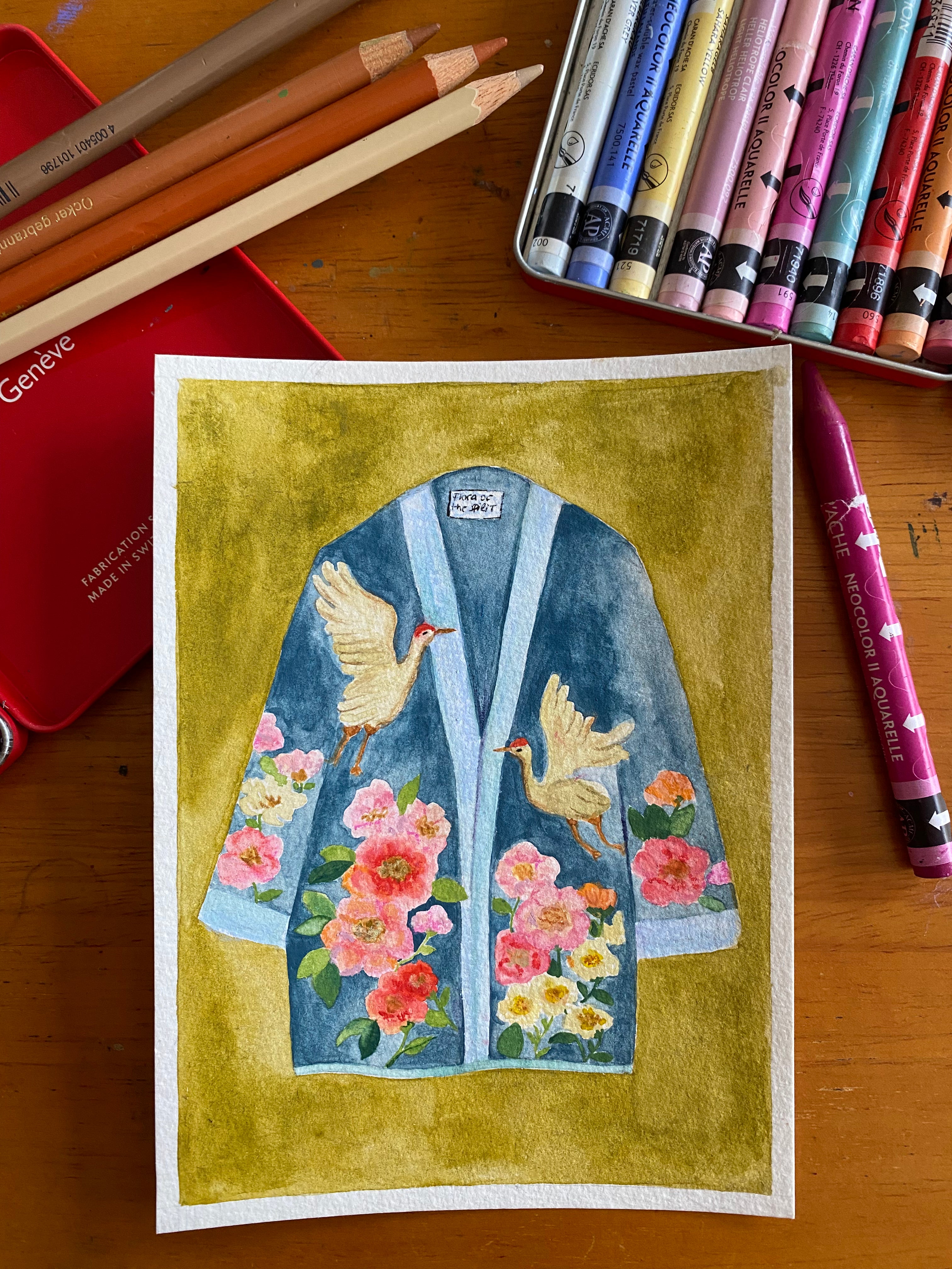 Small watercolour Size: 12.8 by 16.8 cm