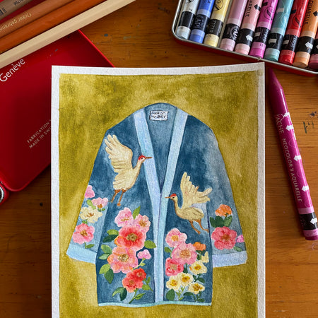 Small watercolour Size: 12.8 by 16.8 cm