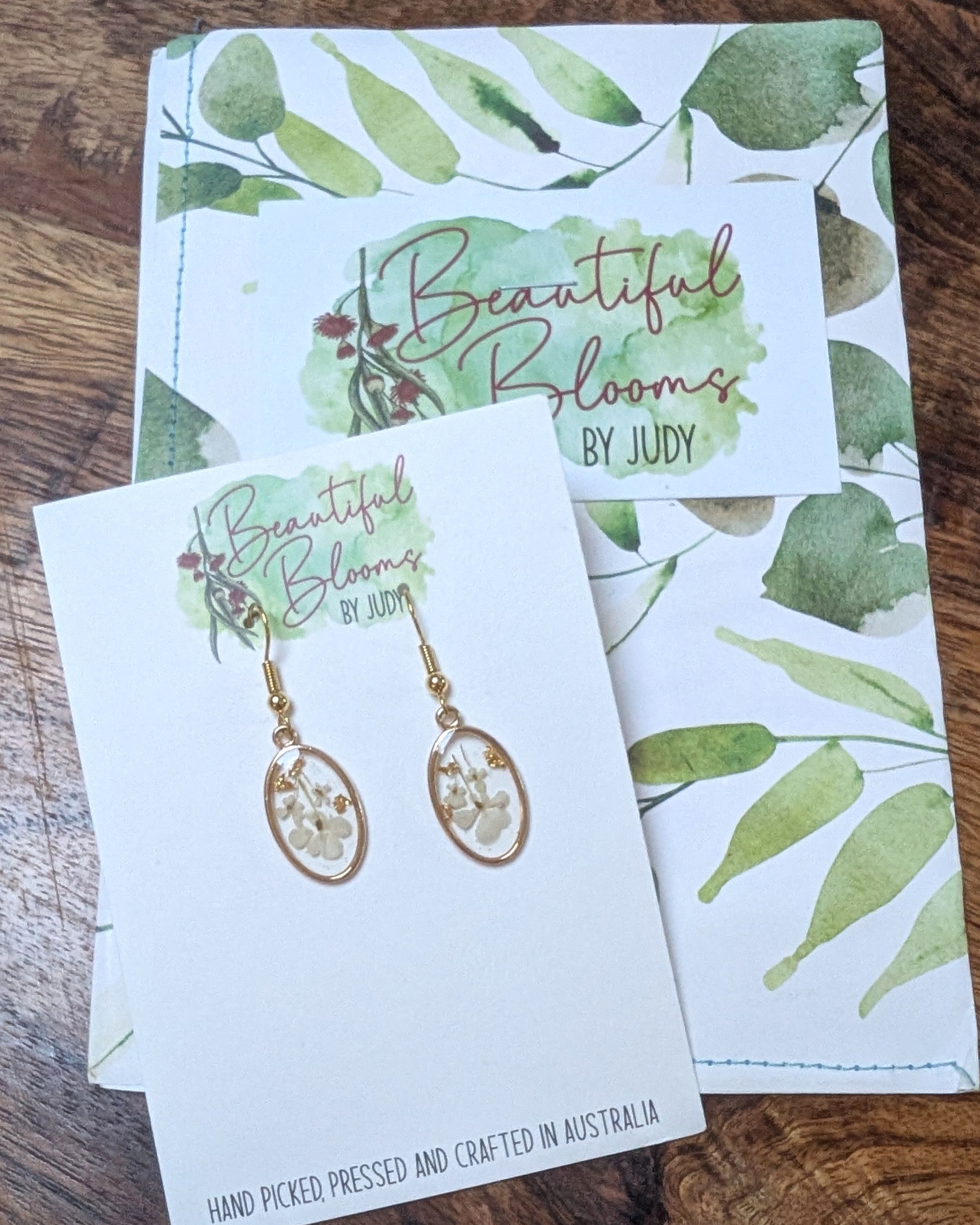 Handmade Queen Anne’s Lace Botanical Earrings