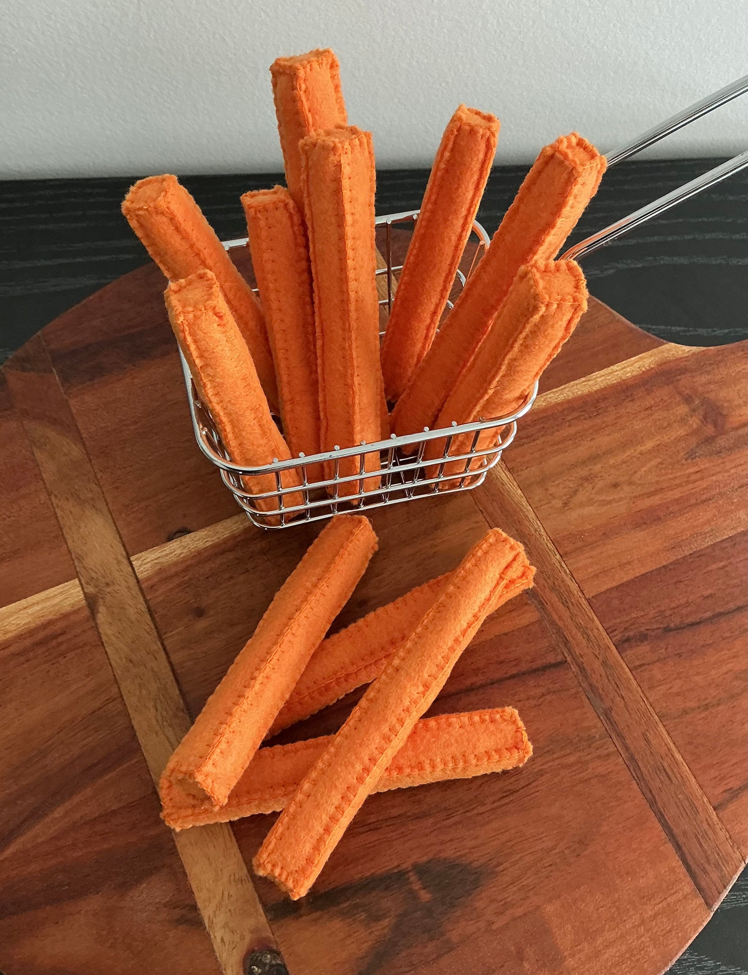 Felt sweet potato chips