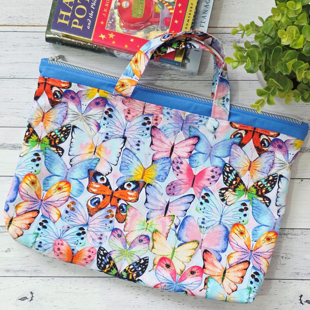 Butterfly Book Bag / Library Bag