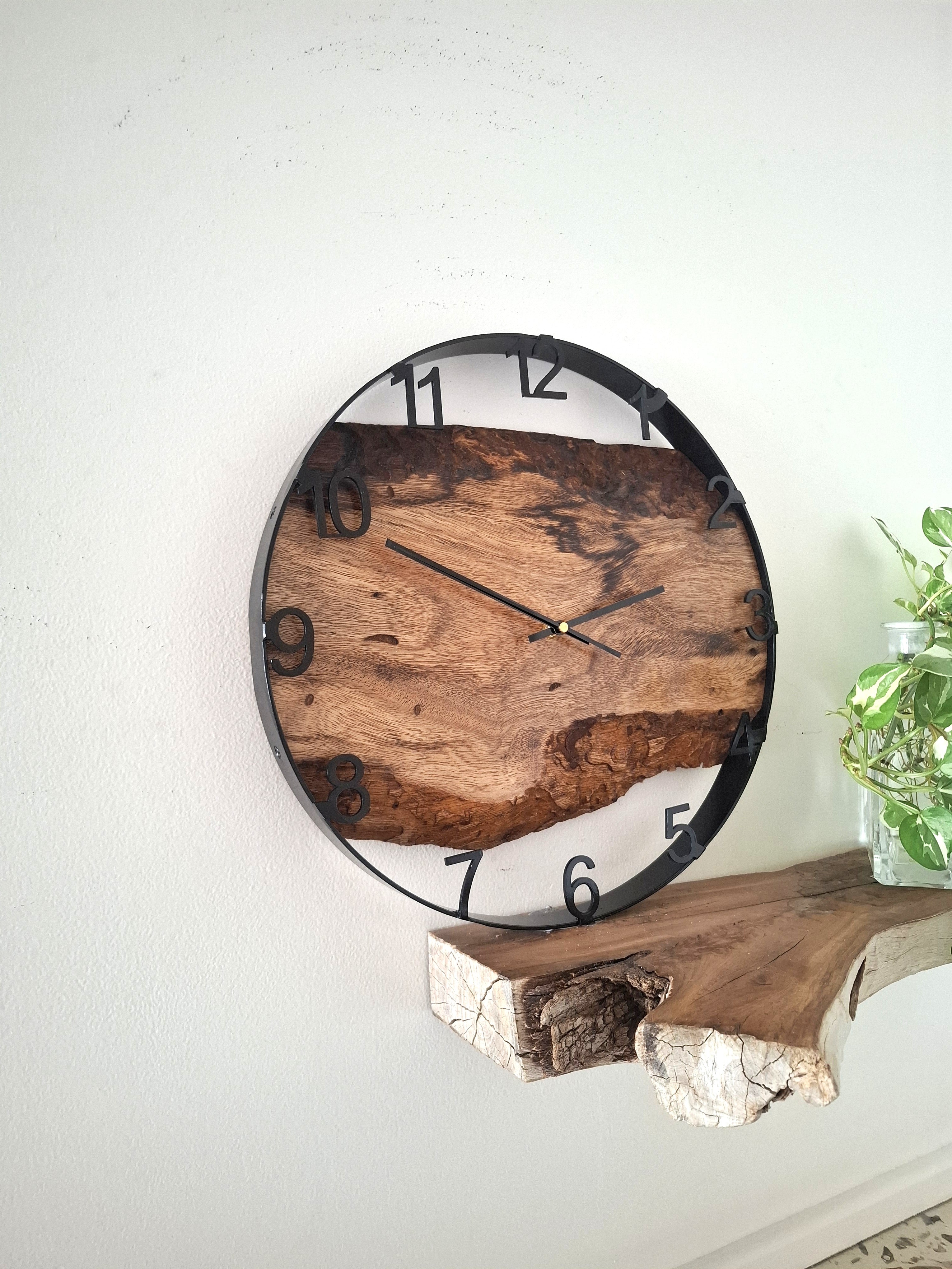 Large Wooden Wall Clock, Wall Clock Handmade