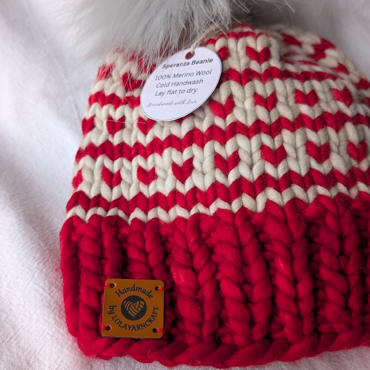 Super warm hearts beanie