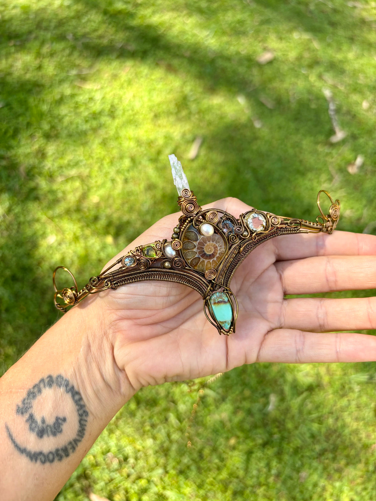 Epic fantasy crown elven crystal tiara