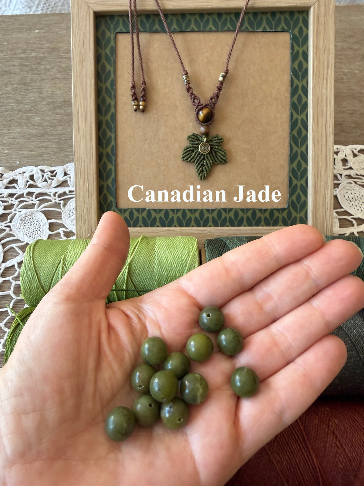 Macrame Maple Tree Leaf Necklace
