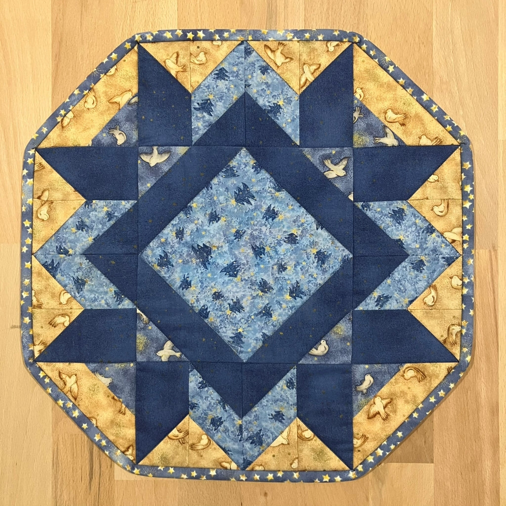 Christmas table centre handmade quilted Australia