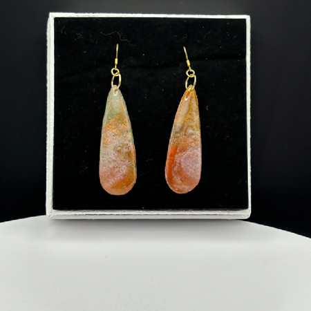 Golden Horizon Teardrop Earrings