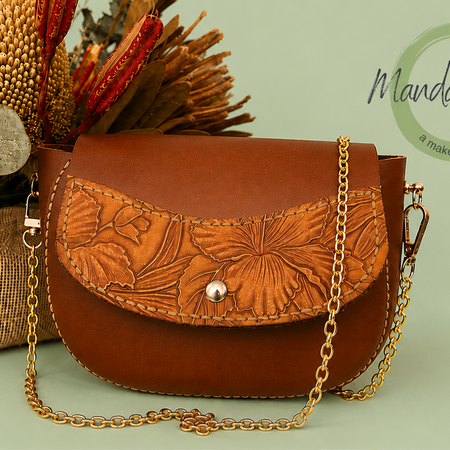 Floral Saddle Bag