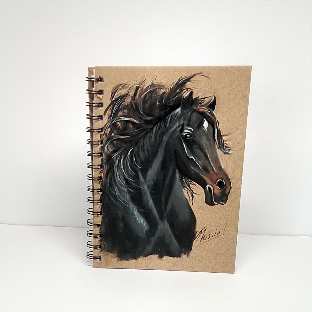 Horse Handpainted Notebooks/Journal. Lined.