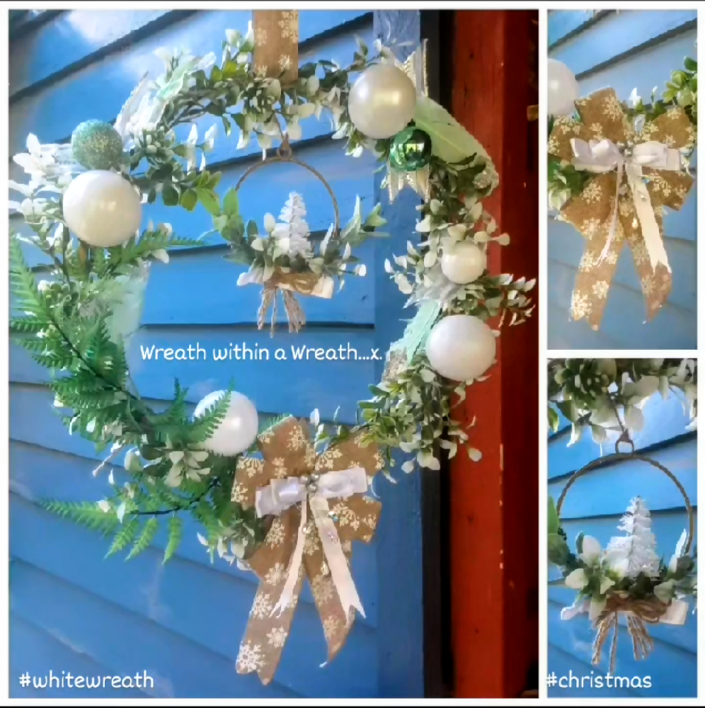 Winter Wonderland Wreath Within A Wreath Wall Hanging