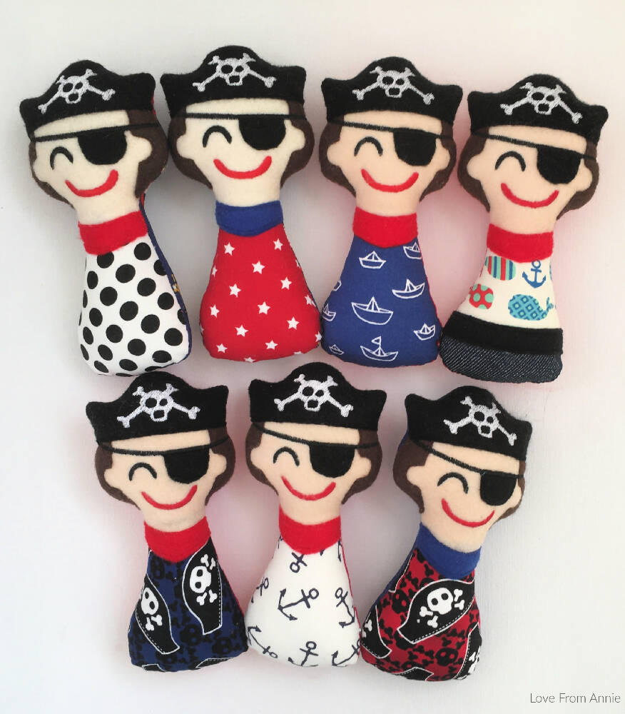 Pirate Rattle Pirate Rattle Toy Handmade Gift